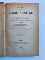 Shopenhauer -Essai sur le libre arbitre - 1888