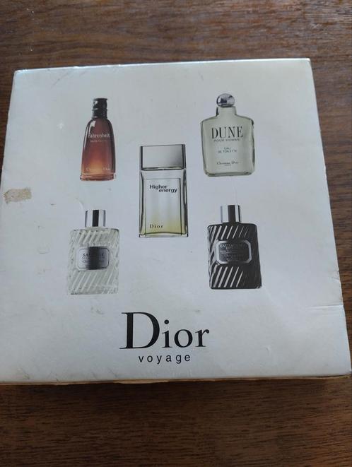 Miniatuur Dior Voyage travel collection pour homme, Verzamelen, Parfumverzamelingen, Gebruikt, Miniatuur, Verzenden