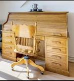 bureau en bois avec chaise assortie, Maison & Meubles, Comme neuf, Enlèvement, Bureau