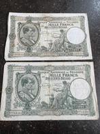 Mooie set van 2 1000 frank biljetten, Postzegels en Munten, Ophalen of Verzenden