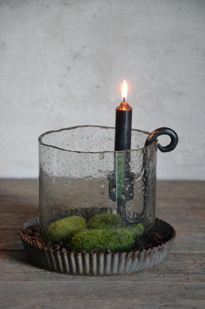 Ijzeren hangkandelaar, Huis en Inrichting, Woonaccessoires | Kandelaars en Kaarsen, Nieuw, Kandelaar, Minder dan 25 cm, Metaal