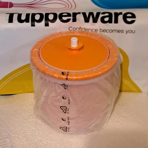 Tupperware dubbelwandige ijsemmer, Huis en Inrichting, Keuken | Tupperware, Wit, Oranje, Ophalen of Verzenden