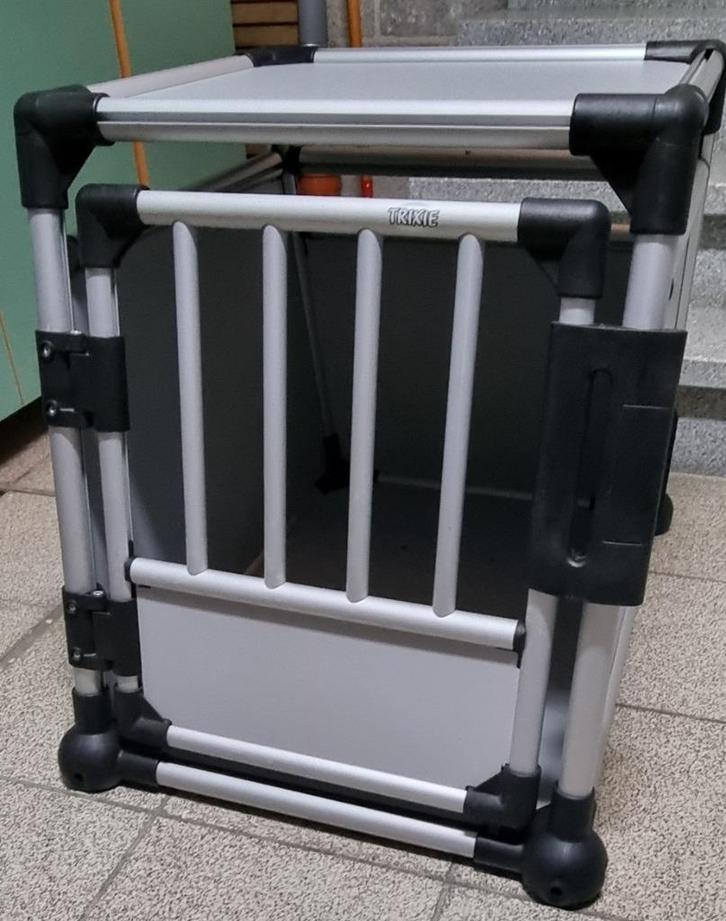 Trixie honden aluminium transport box, Dieren en Toebehoren, Transportboxen, Gebruikt, Ophalen