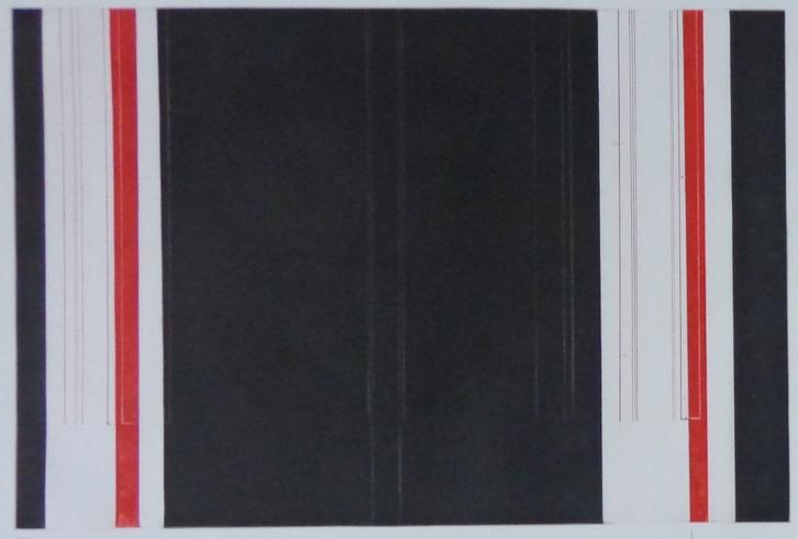 LUC PEIRE / GEOMETRISCHE ABSTRACTIE / KLEURETS / 57x76cm SIG, Antiek en Kunst, Kunst | Litho's en Zeefdrukken, Ophalen of Verzenden