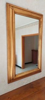 Spiegel 85 x 55 cm. Goudkleurige lijst., Ophalen, Gebruikt