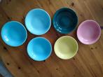6 diepe borden BOCH - pastel, Antiek en Kunst, Ophalen of Verzenden