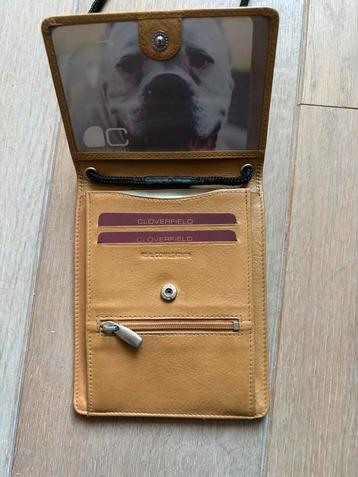 NIEUW! Echt lederen cognackleurig tasje NIEUW! beschikbaar voor biedingen