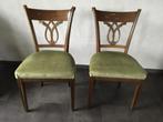 Twee antieke stoelen met stoffen bekleding, Antiek en Kunst, Ophalen