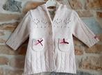 PREMAMAN - Long gilet écru, noeuds - T.3 mois, Kinderen en Baby's, Babykleding | Maat 56, Gebruikt, Prémaman, Ophalen of Verzenden