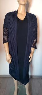 Ensemble blauw jurkje + cardigan.kan tot mt, Kleding | Dames, Grote Maten, Ophalen of Verzenden