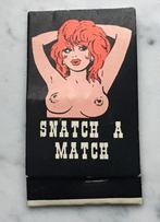 OUD LUCIFER MAPJE  PIN UP SNATCH A MATCH MADE IN HONG KONG, Verzamelen, Ophalen of Verzenden