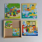 Puzzel 3 x 25 stukken (Bert en Ernie) in houten doosje, 10 tot 50 stukjes, Gebruikt, Ophalen of Verzenden, 2 tot 4 jaar