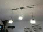 Enorme metalen kroonluchter met 3 takken en LED-lamp, Ophalen of Verzenden, Zo goed als nieuw
