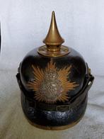 Casque à pointe modèle 1895 du 105-ème régiment saxon., Ophalen of Verzenden, Landmacht, Helm of Baret