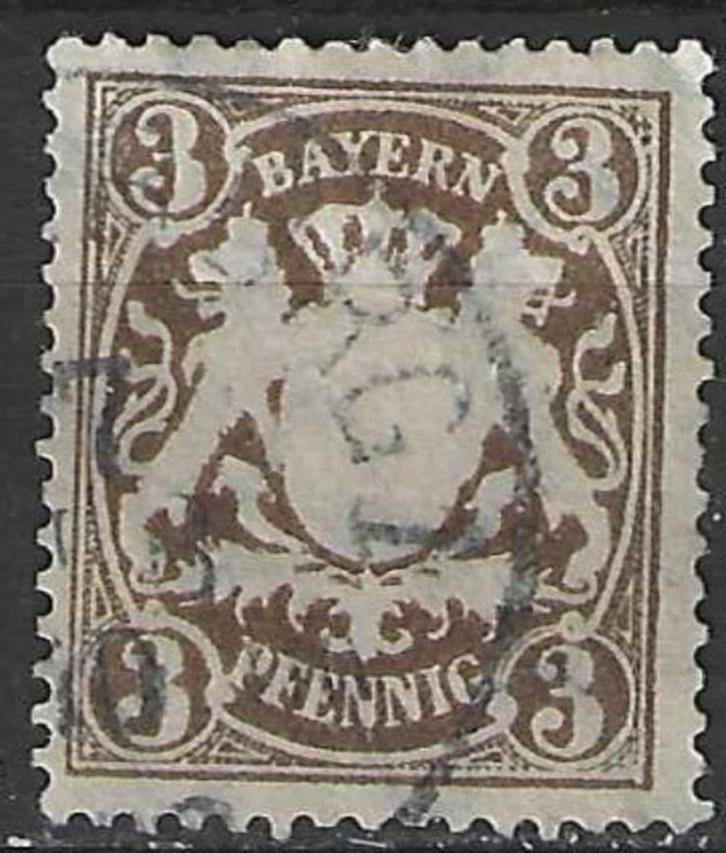 Bayern 1888/1904 - Yvert 60 - Stadswapen in relief  (ST), Postzegels en Munten, Postzegels | Europa | Duitsland, Verzenden