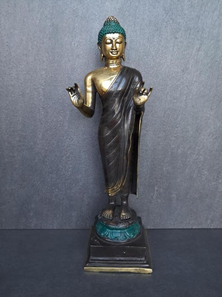 Bronzen Boeddhabeeld/Karana Mudra/Azië/45 cm, Huis en Inrichting, Woonaccessoires | Boeddhabeelden, Nieuw, Ophalen of Verzenden