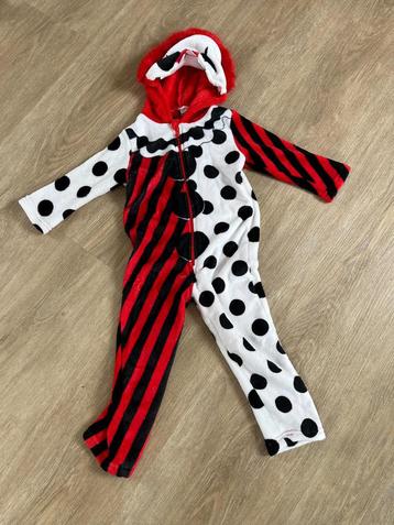 Onesie Clown rood/wit/zwart beschikbaar voor biedingen