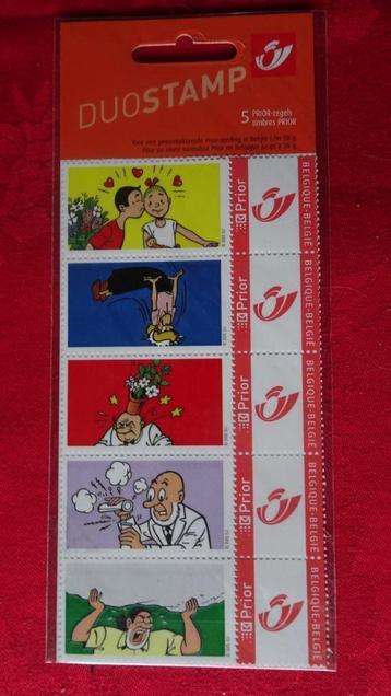 Pochette 5 timbres Prior - Bob et Bobette - Personnages