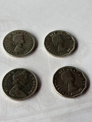 4 muntstukken Canada 5 cents beschikbaar voor biedingen