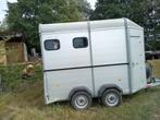 Paardenvan, Animaux & Accessoires, Chevaux & Poneys | Semi-remorques & Remorques, Enlèvement, Comme neuf, Aluminium, Remorque 2 chevaux