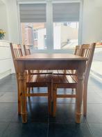 Eettafel + 4 stoelen, Ophalen, Zo goed als nieuw