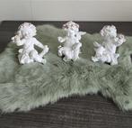 Kerstdecoratie : set van 3 engeltjes met roosjes, Ophalen of Verzenden, Nieuw