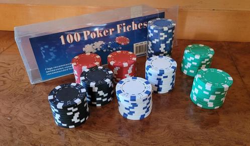 Set Pokerfiches 5x 20 stuks: NIEUW, Hobby en Vrije tijd, Gezelschapsspellen | Kaartspellen, Zo goed als nieuw, Ophalen of Verzenden