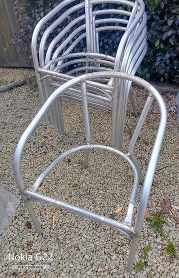 Aluminium buizen-frame tuinstoel  beschikbaar voor biedingen