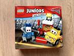 Lego Juniors Cars 10732 Guido en Luigi's pitstop, Enlèvement ou Envoi, Comme neuf, Ensemble complet, Lego