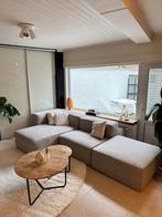 Comfortabele Grijze L-zetel, Huis en Inrichting, Ophalen, Gebruikt