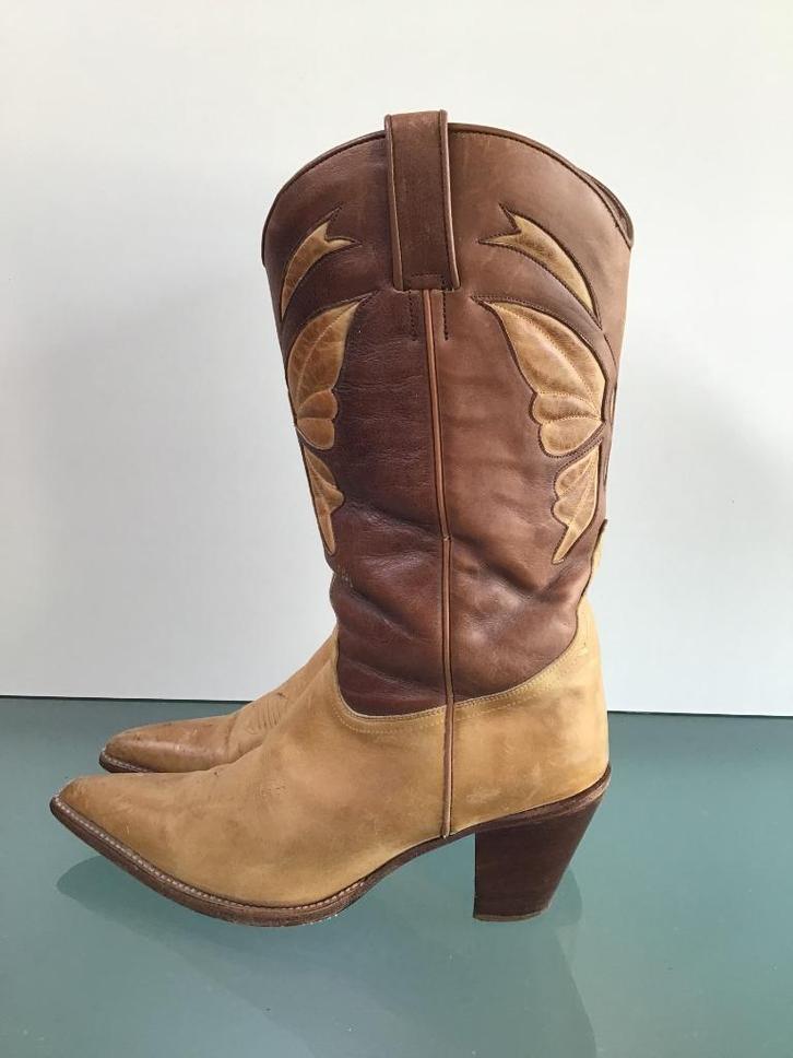 Gratis Verzenden | Tony Mora bruin beige boots 41, Kleding | Dames, Schoenen, Zo goed als nieuw, Hoge laarzen, Bruin, Verzenden