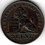 Belgique : 2 centimes 1911 NL Morin 311 Ref 14935, Enlèvement ou Envoi, Bronze, Monnaie en vrac