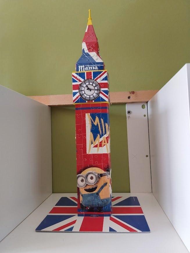 3D puzzel Big Ben minions, Hobby en Vrije tijd, Denksport en Puzzels, Gebruikt, Rubik's of 3D-puzzel, Minder dan 500 stukjes, Ophalen of Verzenden