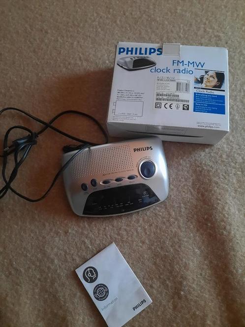 Klokradio Philips AJ3118/12 FM-MW, Elektronische apparatuur, Wekkers, Zo goed als nieuw, Digitaal, Ophalen