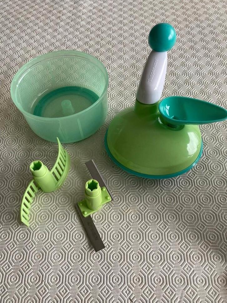 Quick Chef Tupperware, Huis en Inrichting, Keuken | Tupperware, Zo goed als nieuw, Overige typen, Groen, Ophalen of Verzenden