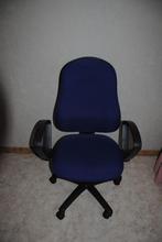 bureaustoel, Huis en Inrichting, Ophalen, Gebruikt, Blauw, Bureaustoel