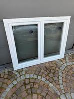 Mooi raam in pvc wit dubbel vleugel, Doe-het-zelf en Bouw, Deuren en Vliegenramen, Ophalen, Zo goed als nieuw