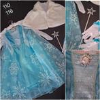 Prinsessenjurk Frozen Elsa Disneyland maat 110 116 kleed, Ophalen of Verzenden, Zo goed als nieuw