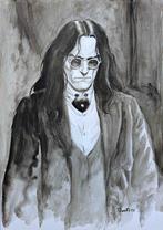 Originele tekening Yves Swolfs - Prins van de Nacht, Boeken, Stripverhalen, Ophalen of Verzenden, Zo goed als nieuw, Yves Swolfs