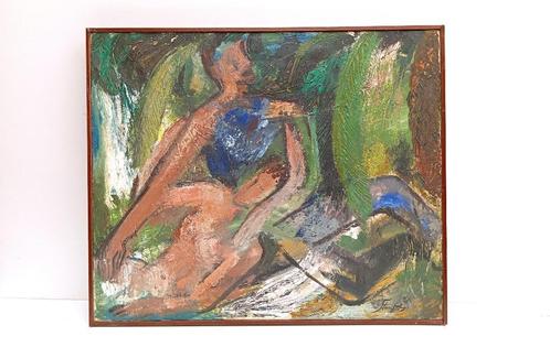 ANNA STARITSKY (1908-1981) dubbel schilderij, Antiek en Kunst, Kunst | Schilderijen | Klassiek, Ophalen of Verzenden