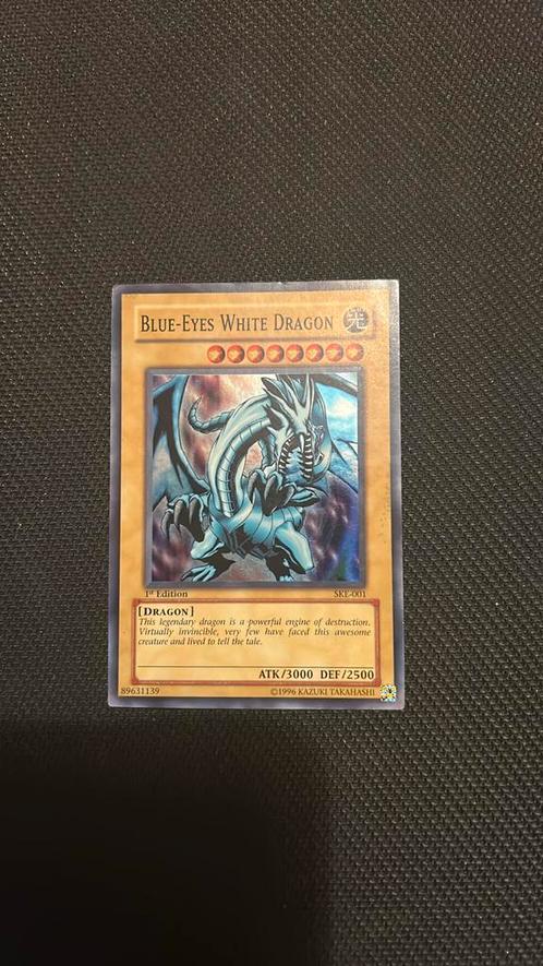 Blue eyes white dragon Yu-Gi-Oh, Hobby en Vrije tijd, Verzamelkaartspellen | Yu-gi-Oh!, Gebruikt, Ophalen of Verzenden