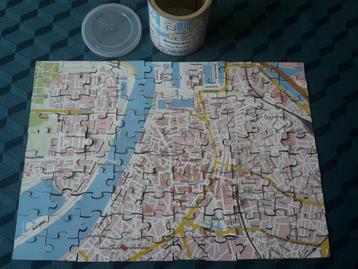 Magnetische puzzel met stratenplan van Antwerpen, 100 st. beschikbaar voor biedingen
