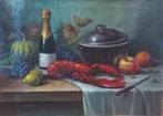 Peinture à l'huile sur toile. Nature morte signée M. Govers, Antiquités & Art, Enlèvement