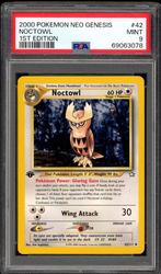 Noctowl 1st Edition PSA 9 - 42/111 - Neo Genesis 2000, Hobby en Vrije tijd, Verzamelkaartspellen | Pokémon, Verzenden, Zo goed als nieuw