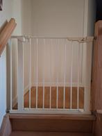 Portail pour enfants avec porte, blanc, réglable en largeur, Enlèvement, Comme neuf