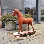 vintage schommel paard trek paard op wielen, Ophalen of Verzenden