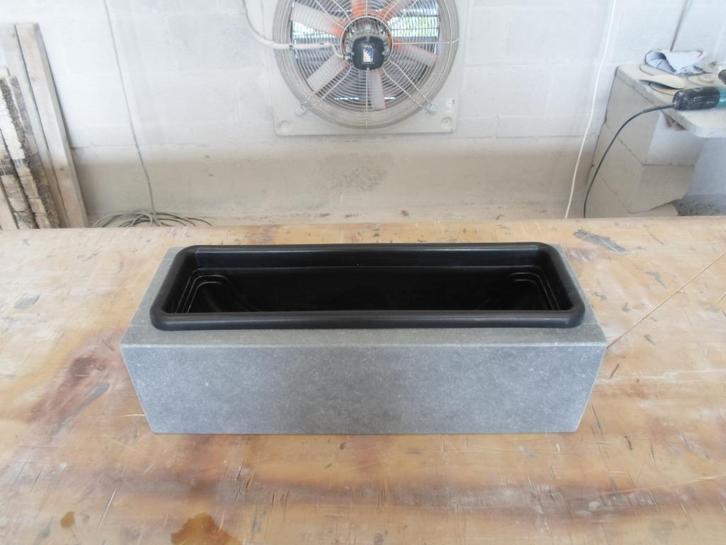 Vases et jardinière en pierre bleue, Tuin en Terras, Tuinvazen, Nieuw, Ophalen