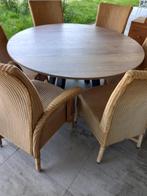 Tafel & stoelen, Huis en Inrichting, Ophalen, Gebruikt, 100 tot 150 cm, Rond