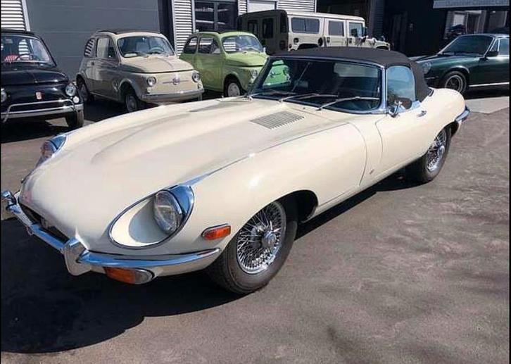 Jaguar E-Type Cabrio - 1969 - Serie 2, Auto's, Oldtimers, Particulier, Lederen bekleding, Jaguar, Benzine, Cabriolet, 2 deurs