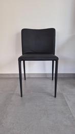 Art. 862 SARA - Eetkamerstoelen stapelbaar PU zwart (61051), Ophalen, Overige materialen, Zwart, Zo goed als nieuw